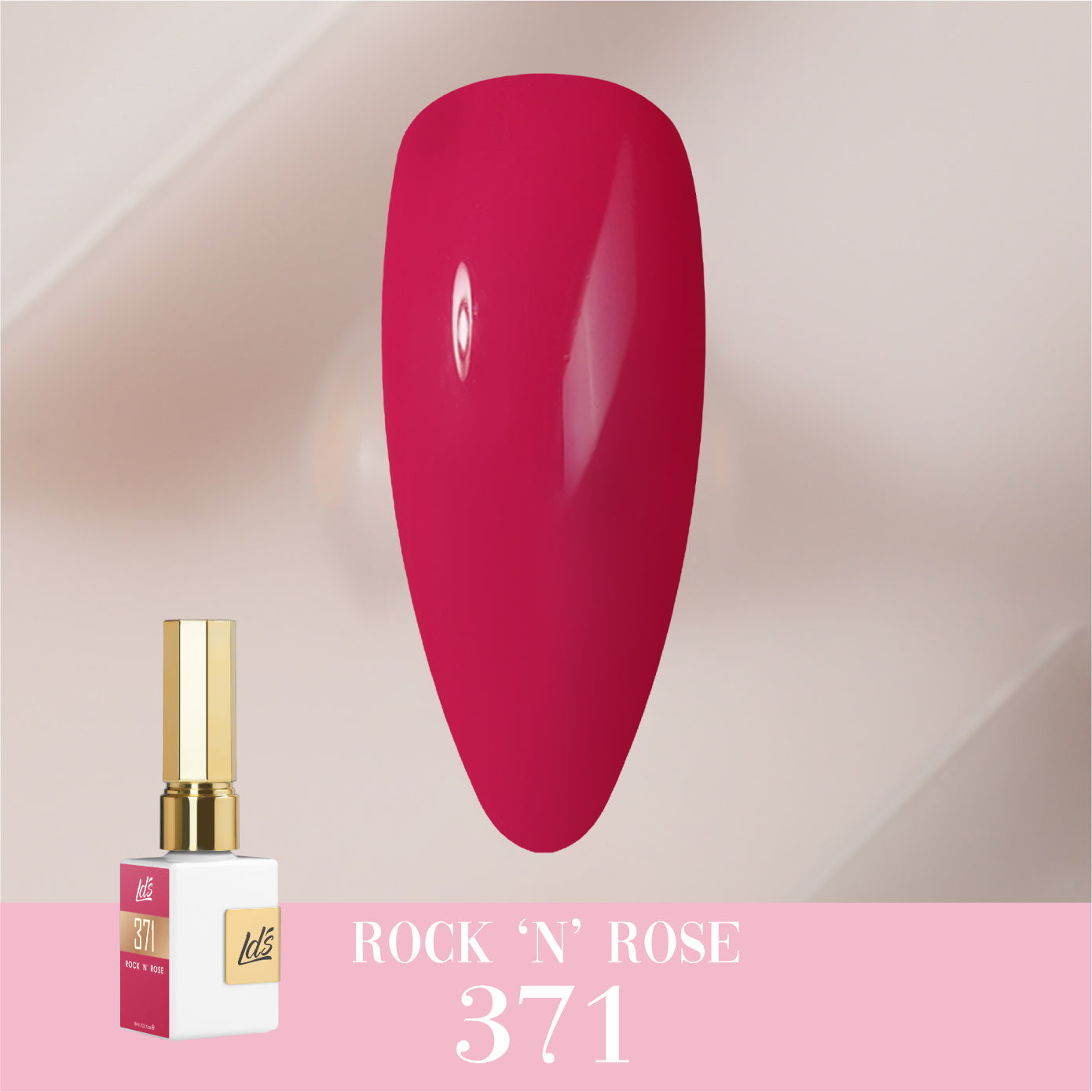 LDS Color Craze Collection - 371 Rock 'N' Rose - Gel Polish 0.5oz