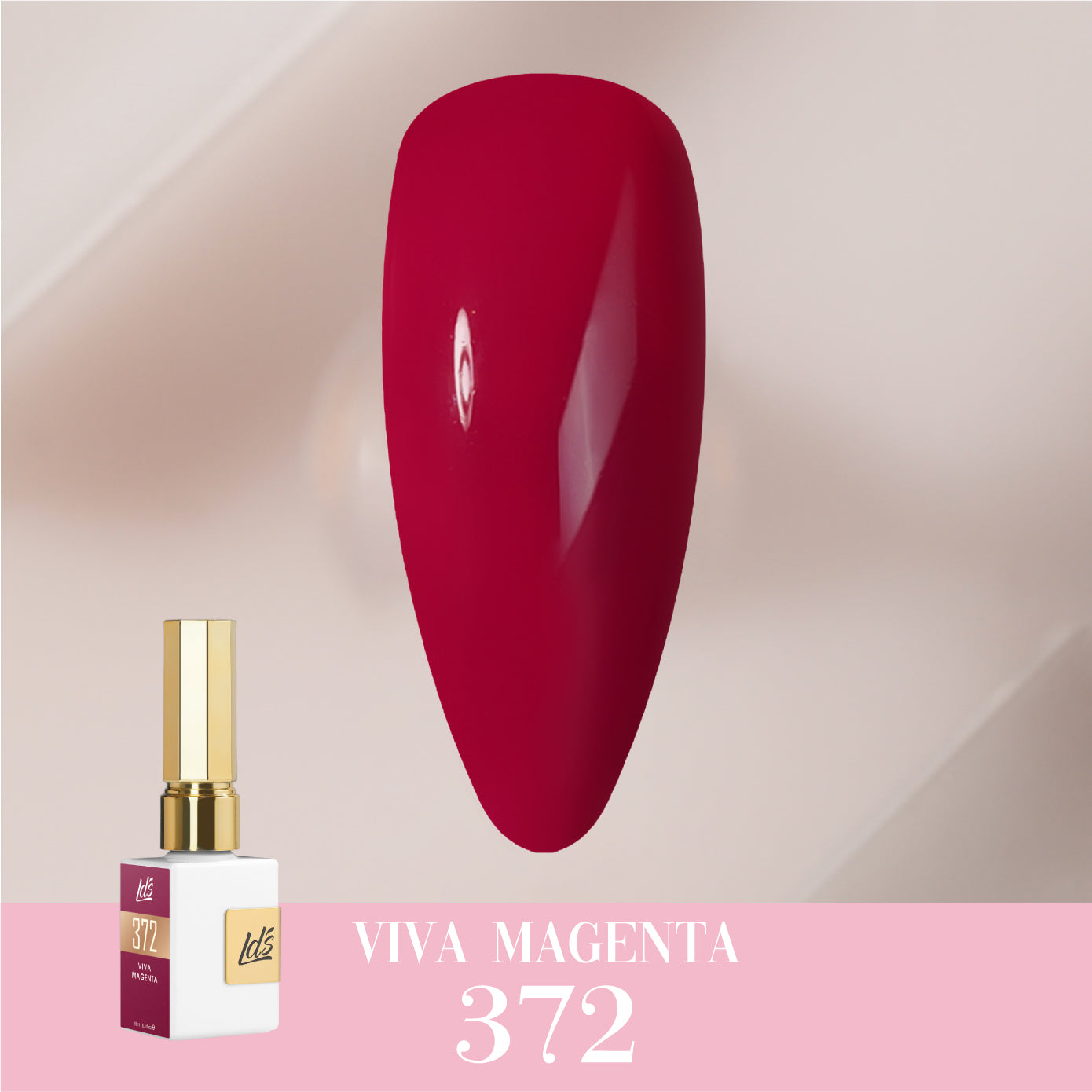 LDS Color Craze Collection - 372 Viva Magenta - Gel Polish 0.5oz