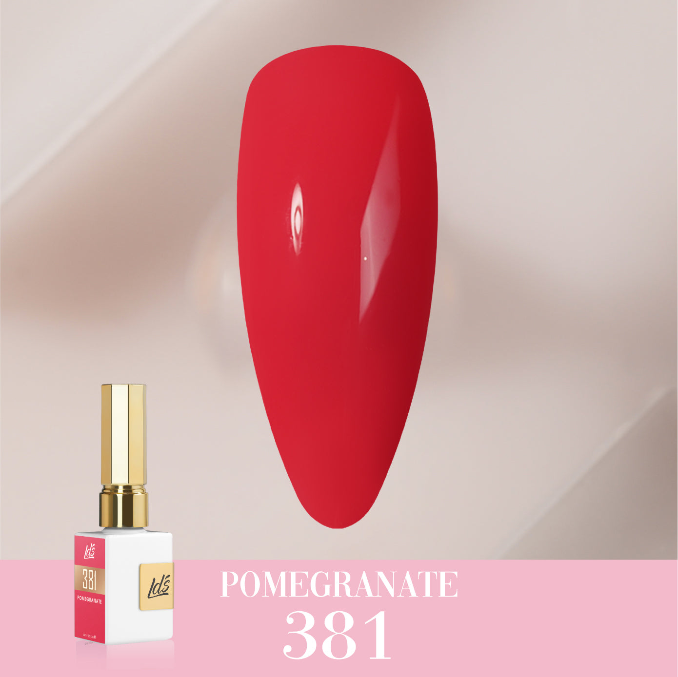 LDS Color Craze Collection - 381 Pomegranate - Gel Polish 0.5oz