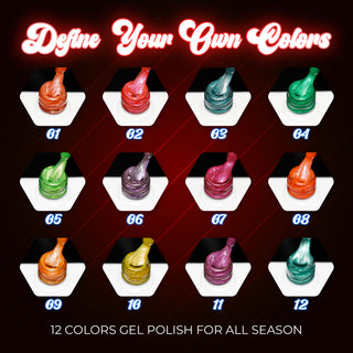 LAVIS Cat Eyes CE3 - 12 - Gel Polish 0.5 oz - Tropical Candy Collection