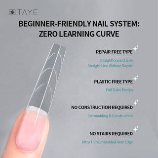 TAYE Dual Form Tips - P064 Double-Head Short Nail Form