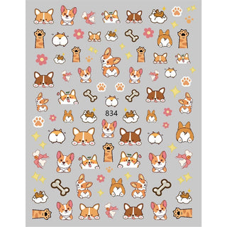3D Nail Art Stickers JO - 834 - DTK Nail Supply