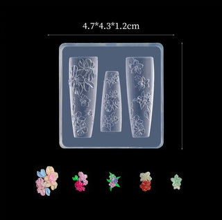 3D Nail Charm Mold 19 - Flower