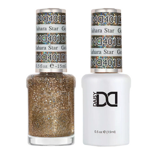 DND Gel Nail Polish - 401 Gold Golden Sahara Star