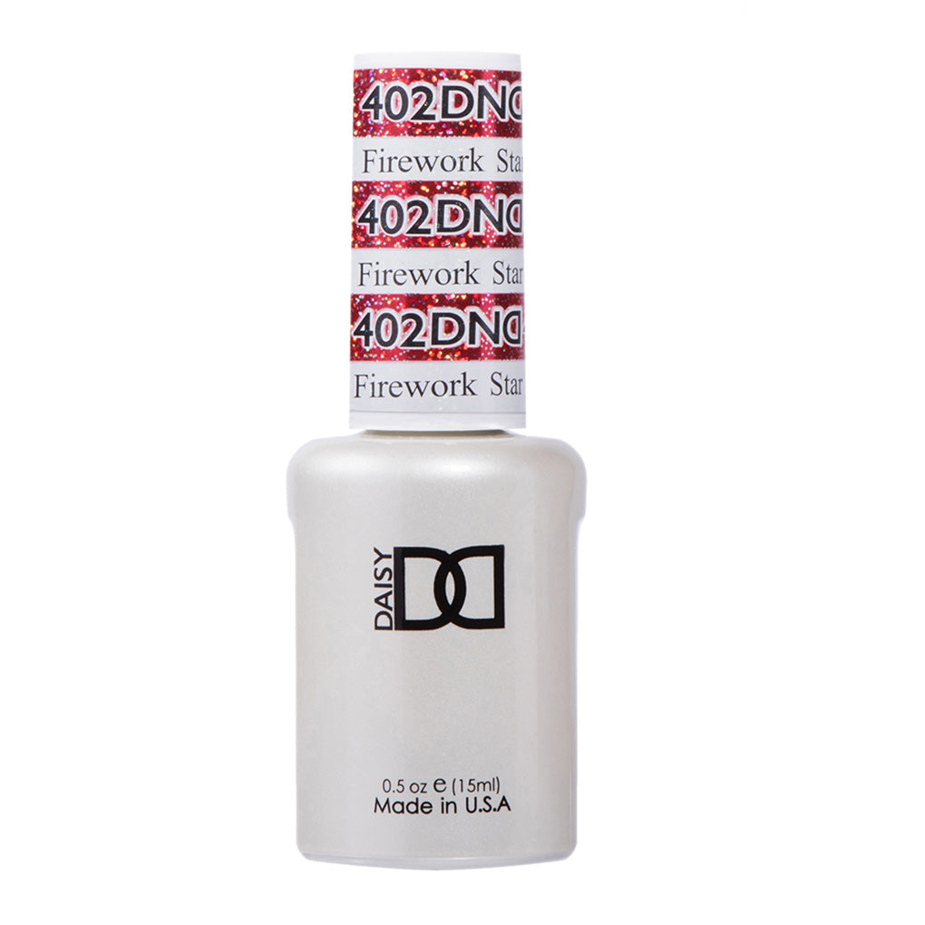 DND Gel Nail Polish Duo - 402 Red Colors - Firework Star