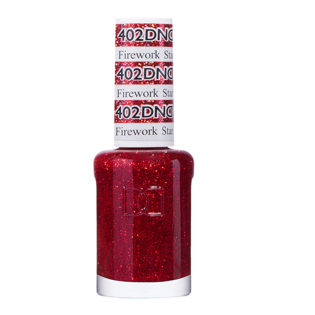 DND Gel Nail Polish Duo - 402 Red Colors - Firework Star