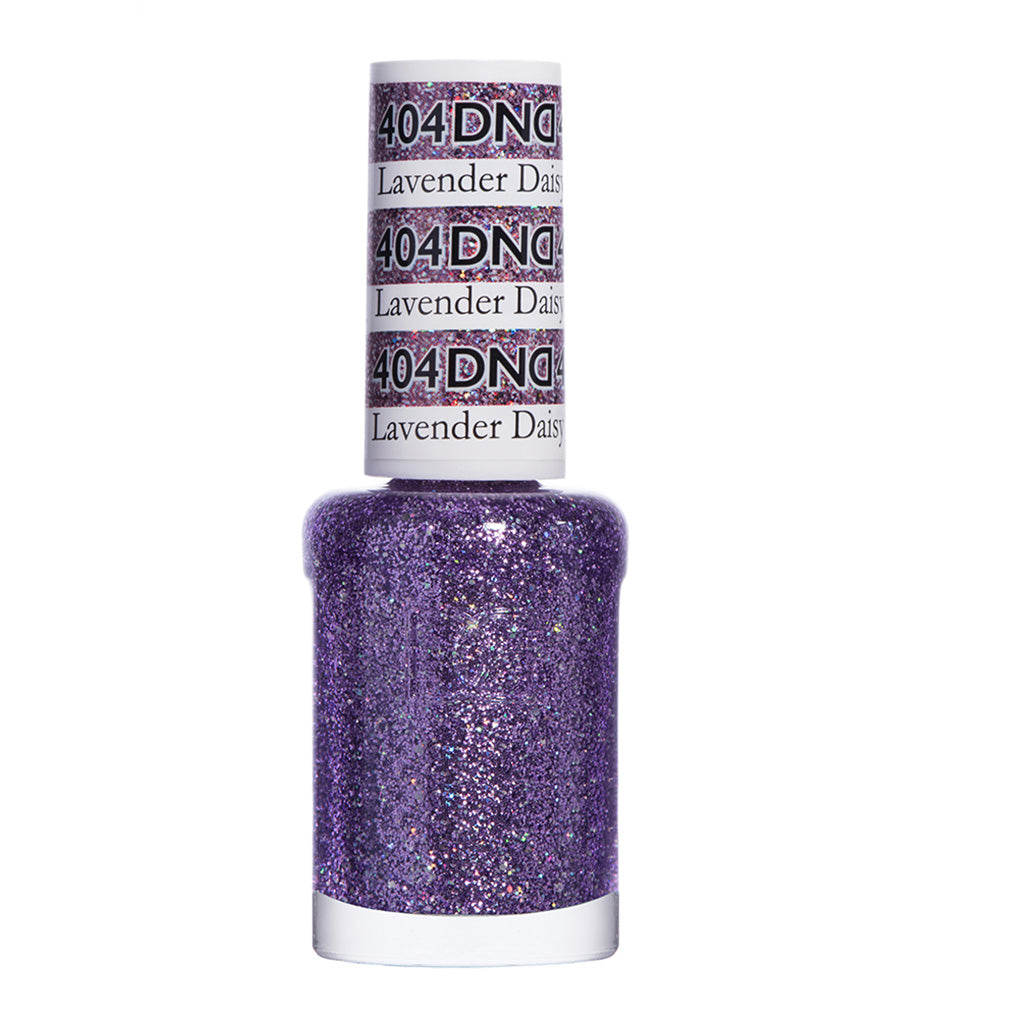 DND Gel Nail Polish Duo - 404 Purple Colors - Lavender Daisy Star