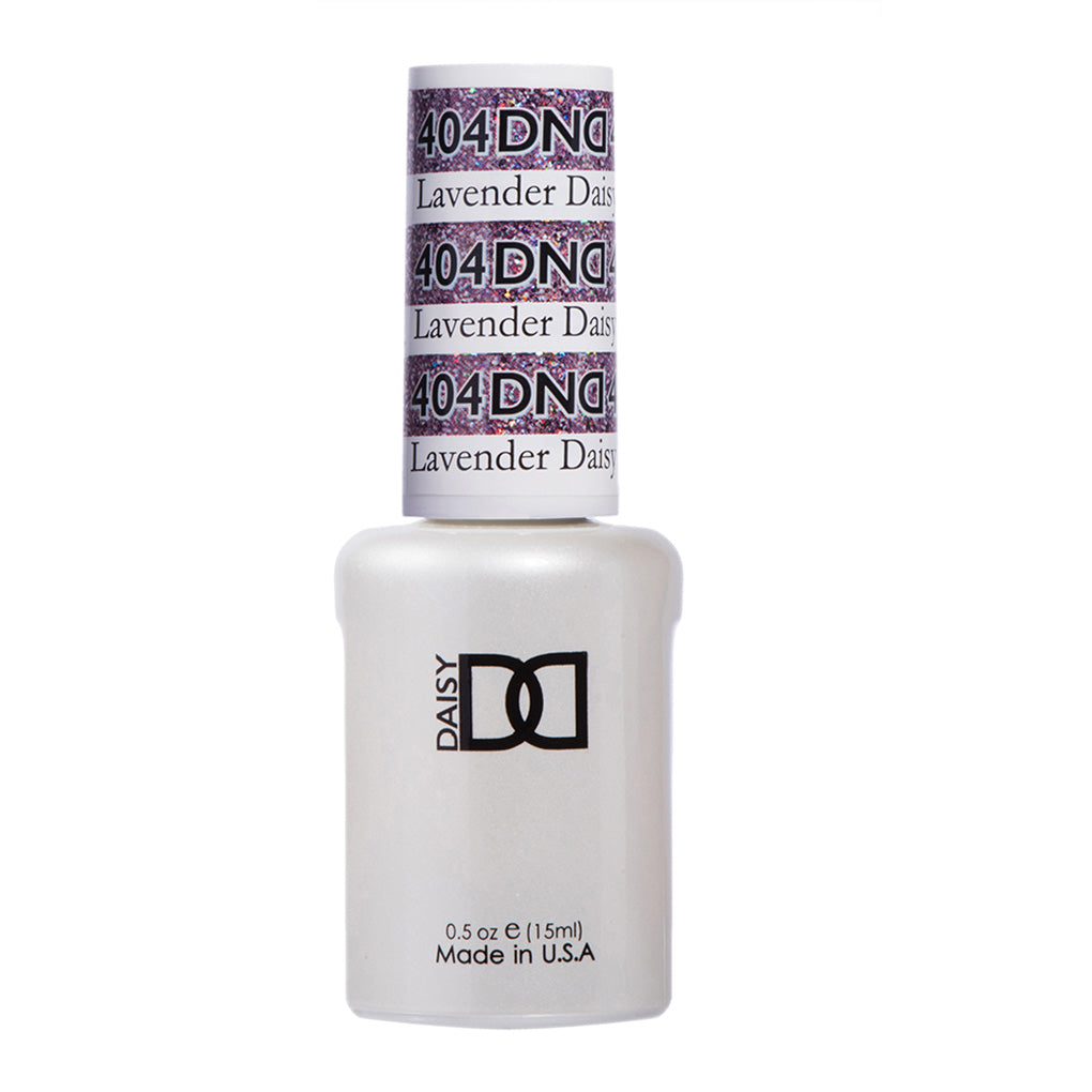 DND Gel Nail Polish Duo - 404 Purple Colors - Lavender Daisy Star