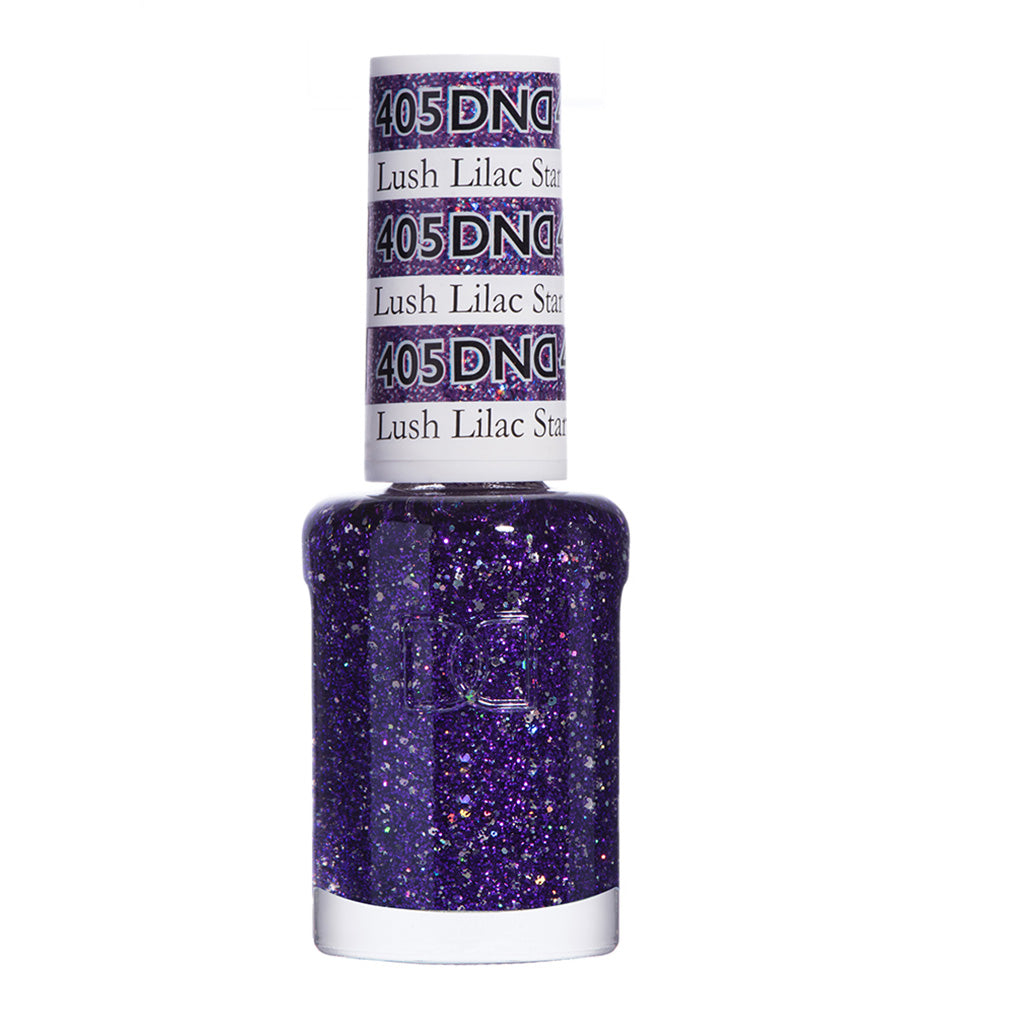 DND Gel Nail Polish Duo - 405 Purple Colors - Lush Lilac Star