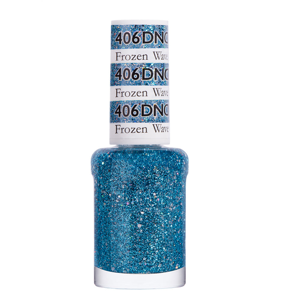 DND Gel Nail Polish Duo - 406 Blue Colors - Frozen Wave