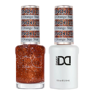 DND Gel Nail Polish - 412 Golden Orange Star