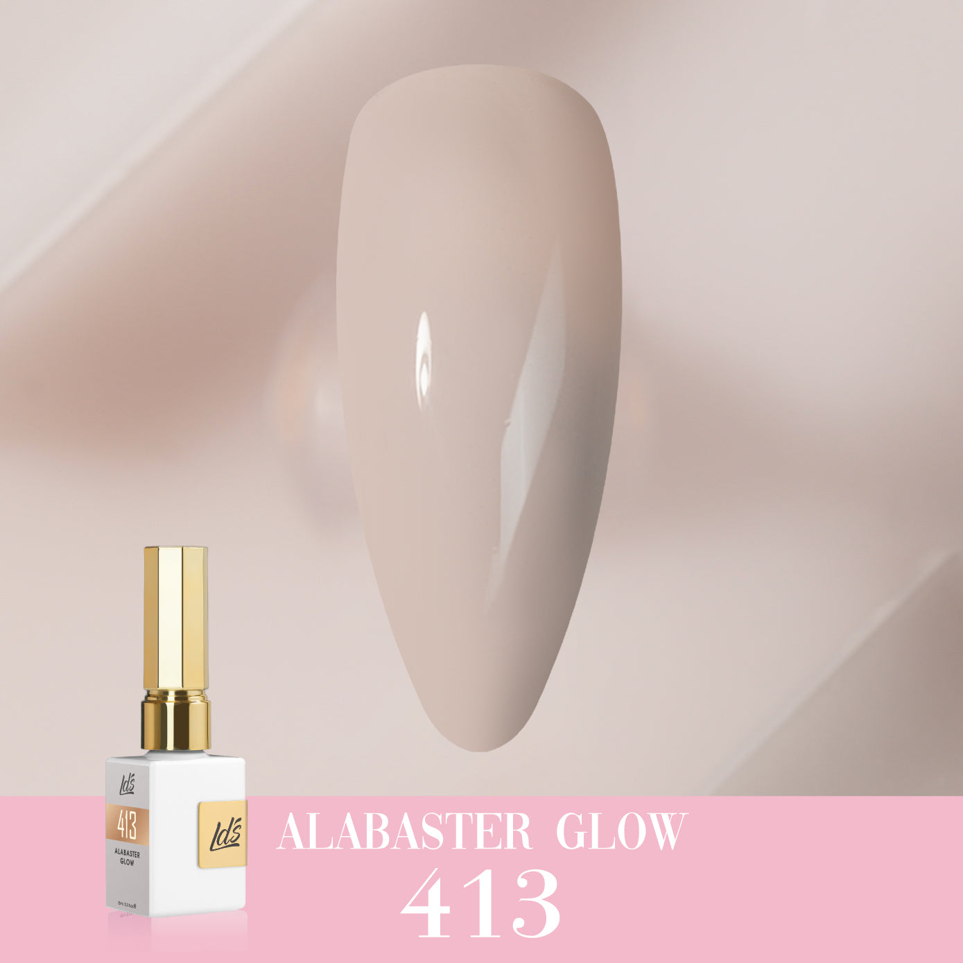 LDS Color Craze Collection - 413 Alabaster Glow - Gel Polish 0.5oz