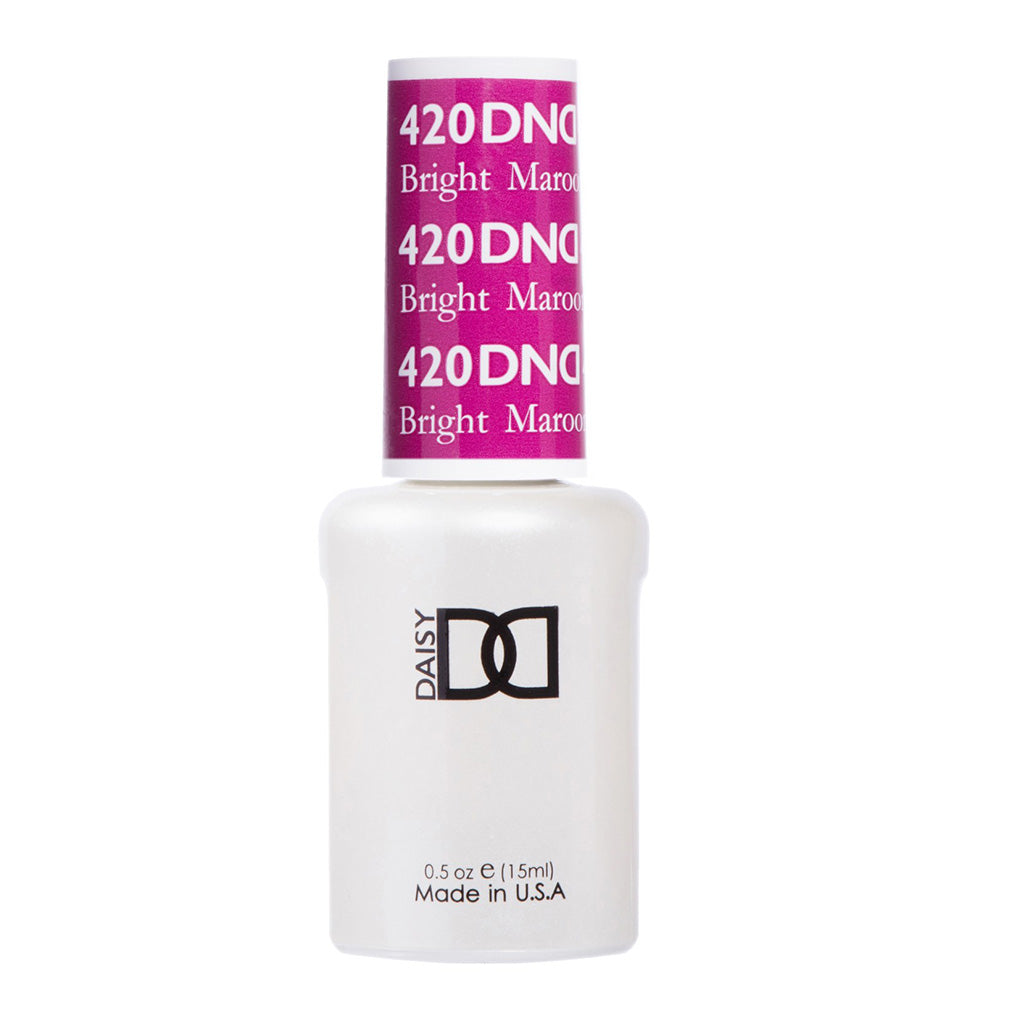 DND Gel Nail Polish Duo - 420 Purple Colors - Bright Maroon