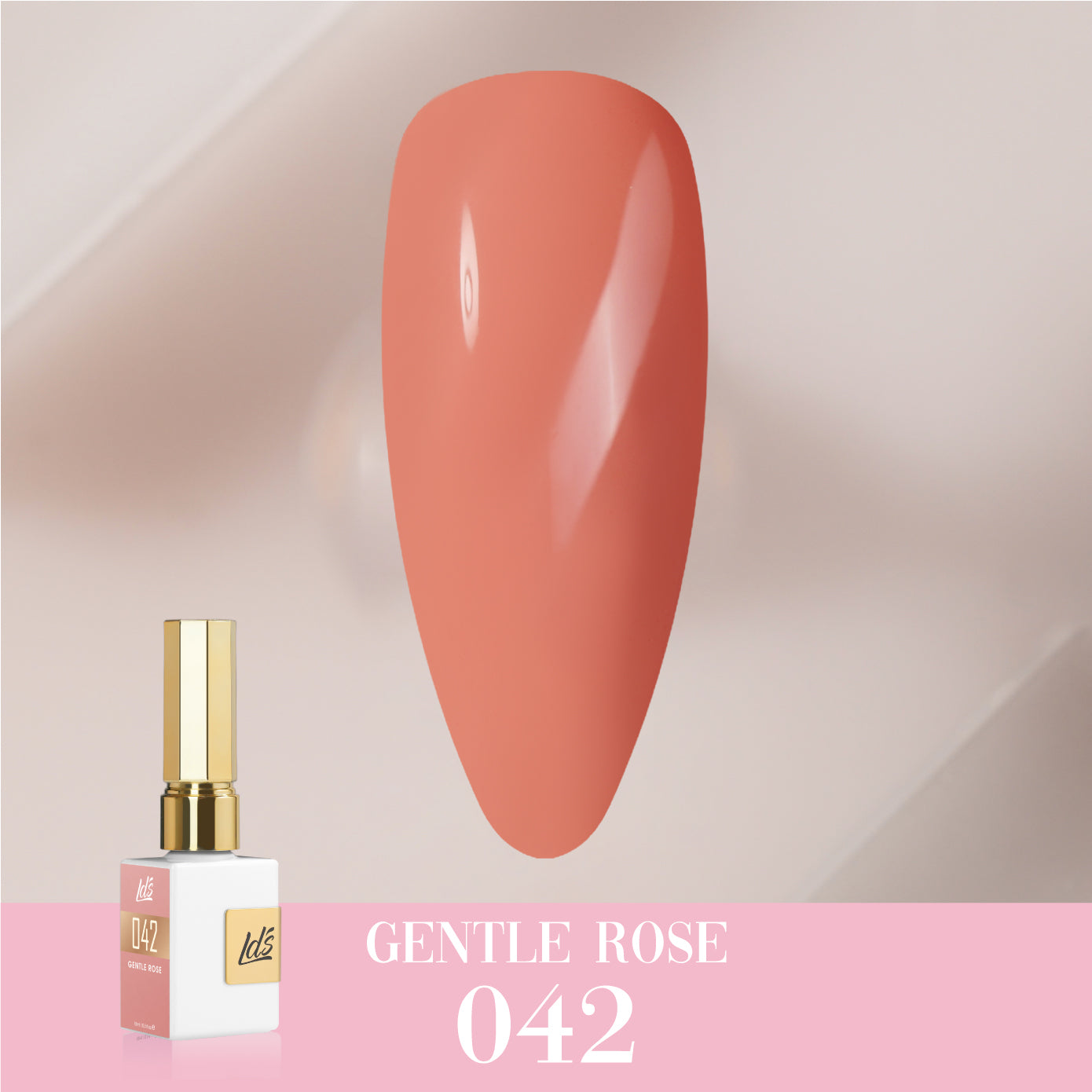 LDS Color Craze Collection - 042 Gentle Rose - Gel Polish 0.5oz