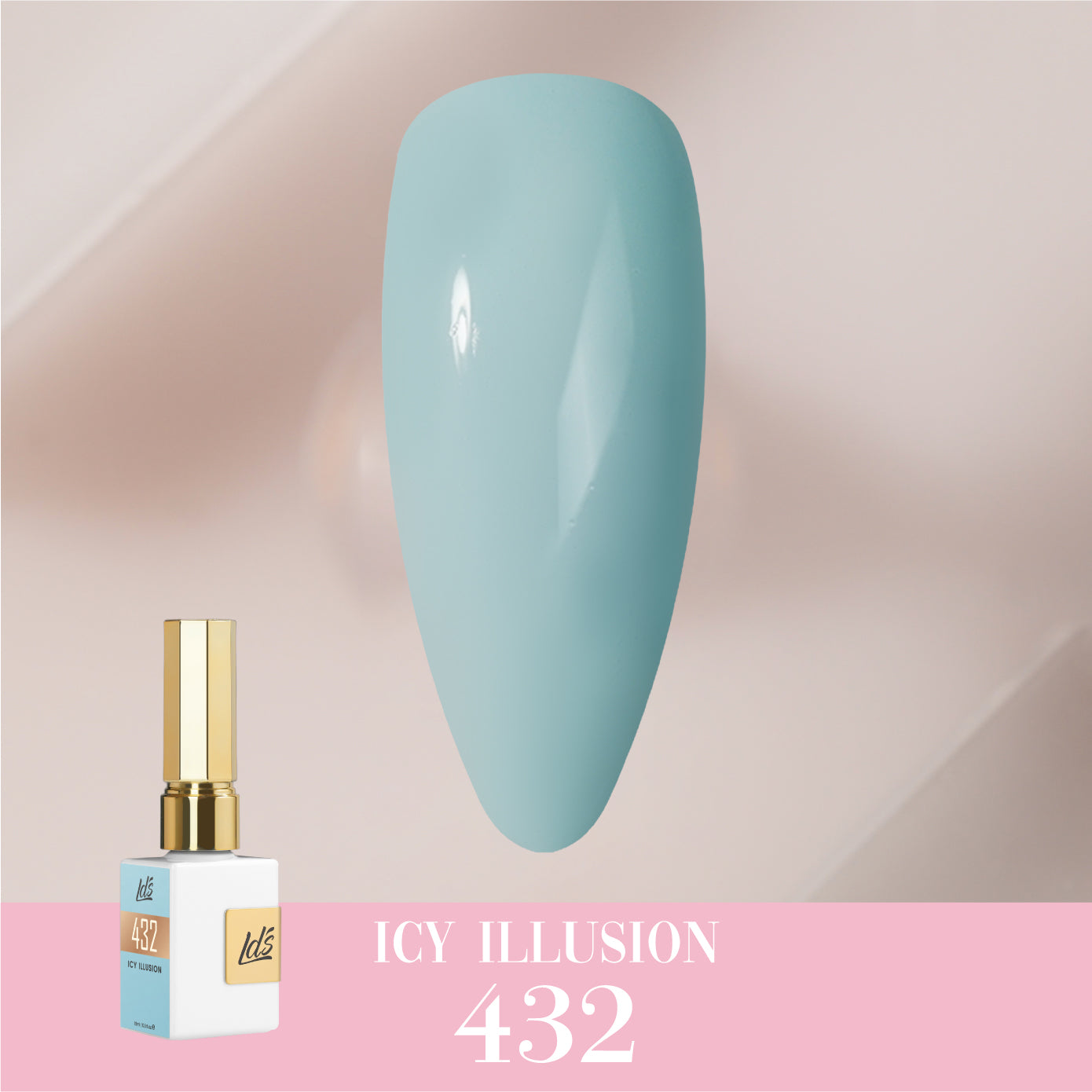 LDS Color Craze Collection - 432 Icy Illusion - Gel Polish 0.5oz