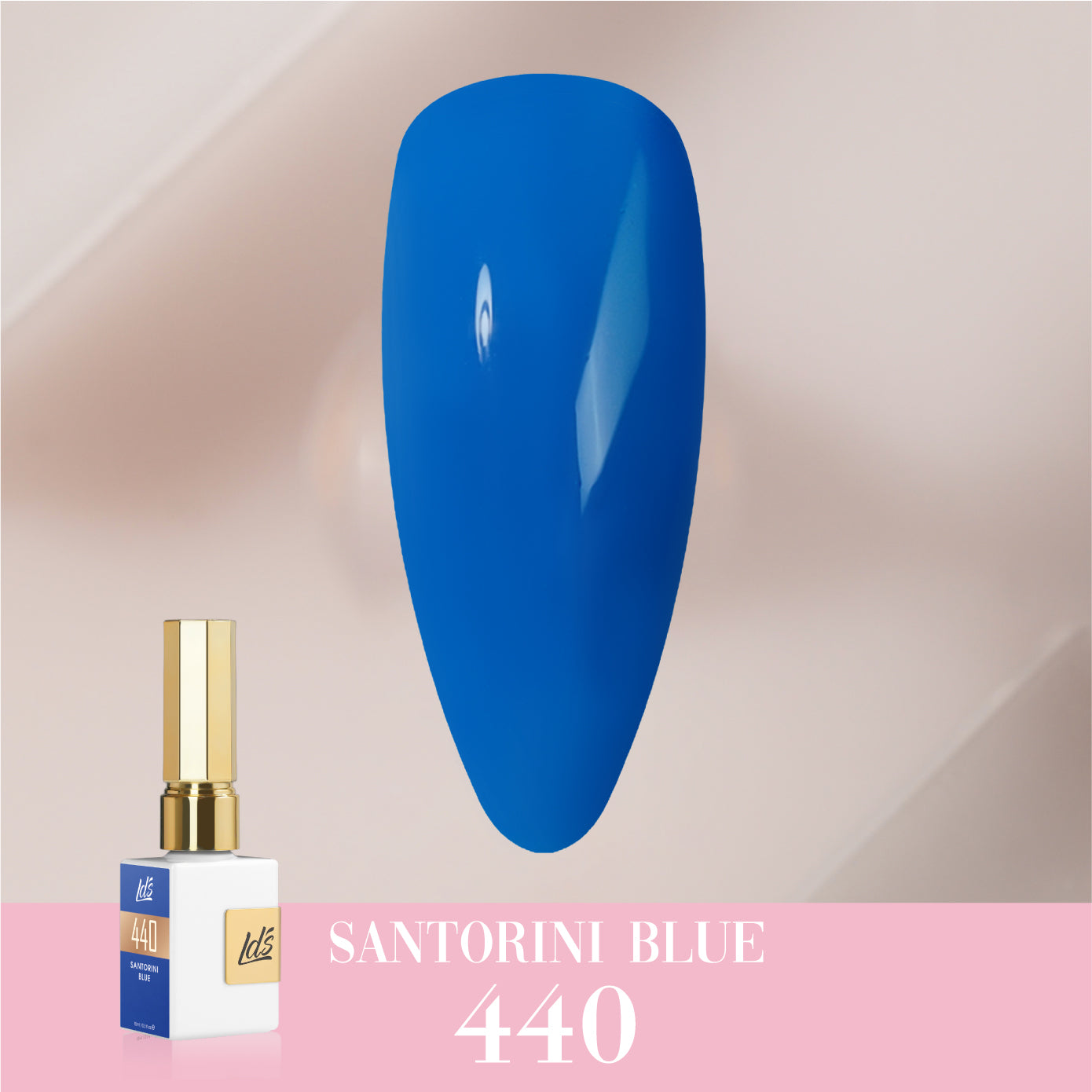 LDS Color Craze Collection - 440 Santorini Blue - Gel Polish 0.5oz