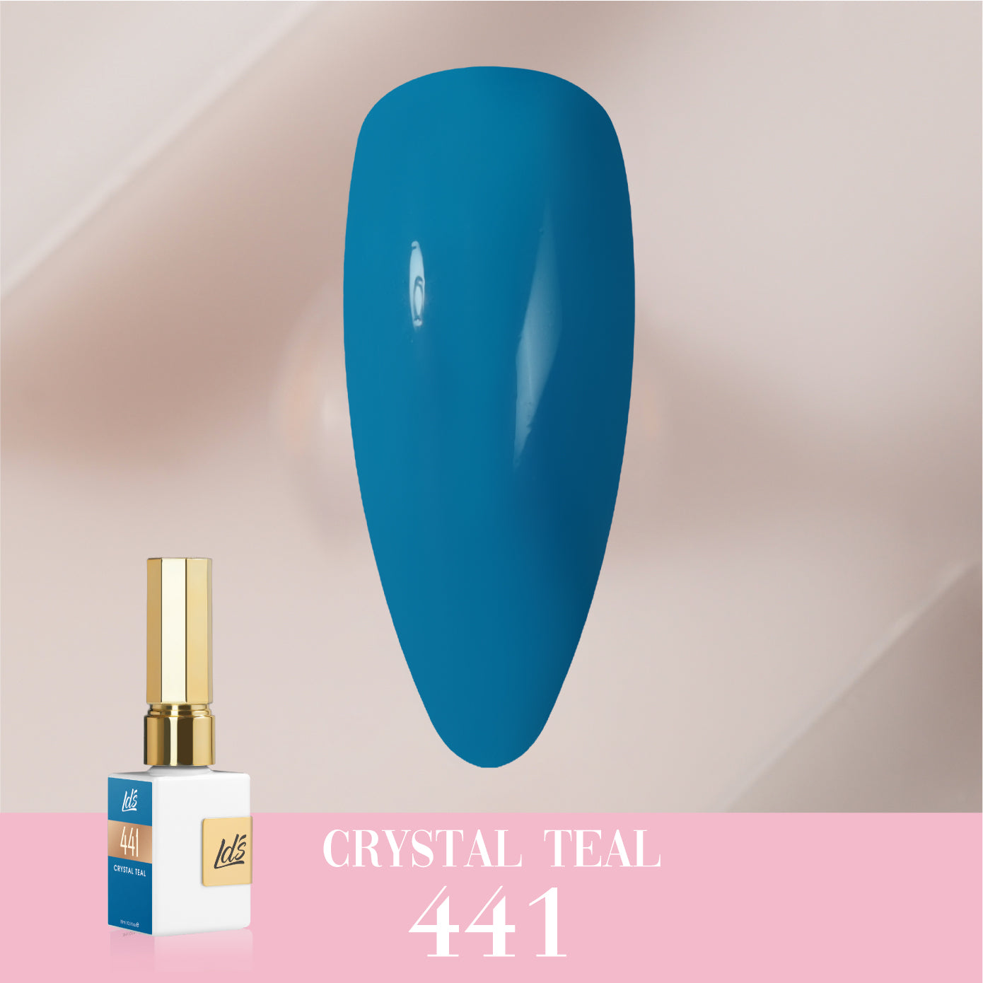 LDS Color Craze Collection - 441 Crystal Teal - Gel Polish 0.5oz