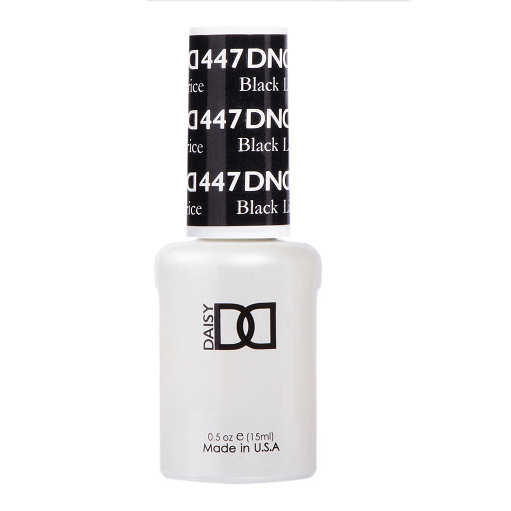 DND Gel Nail Polish Duo - 447 Black Colors - Black Licorice