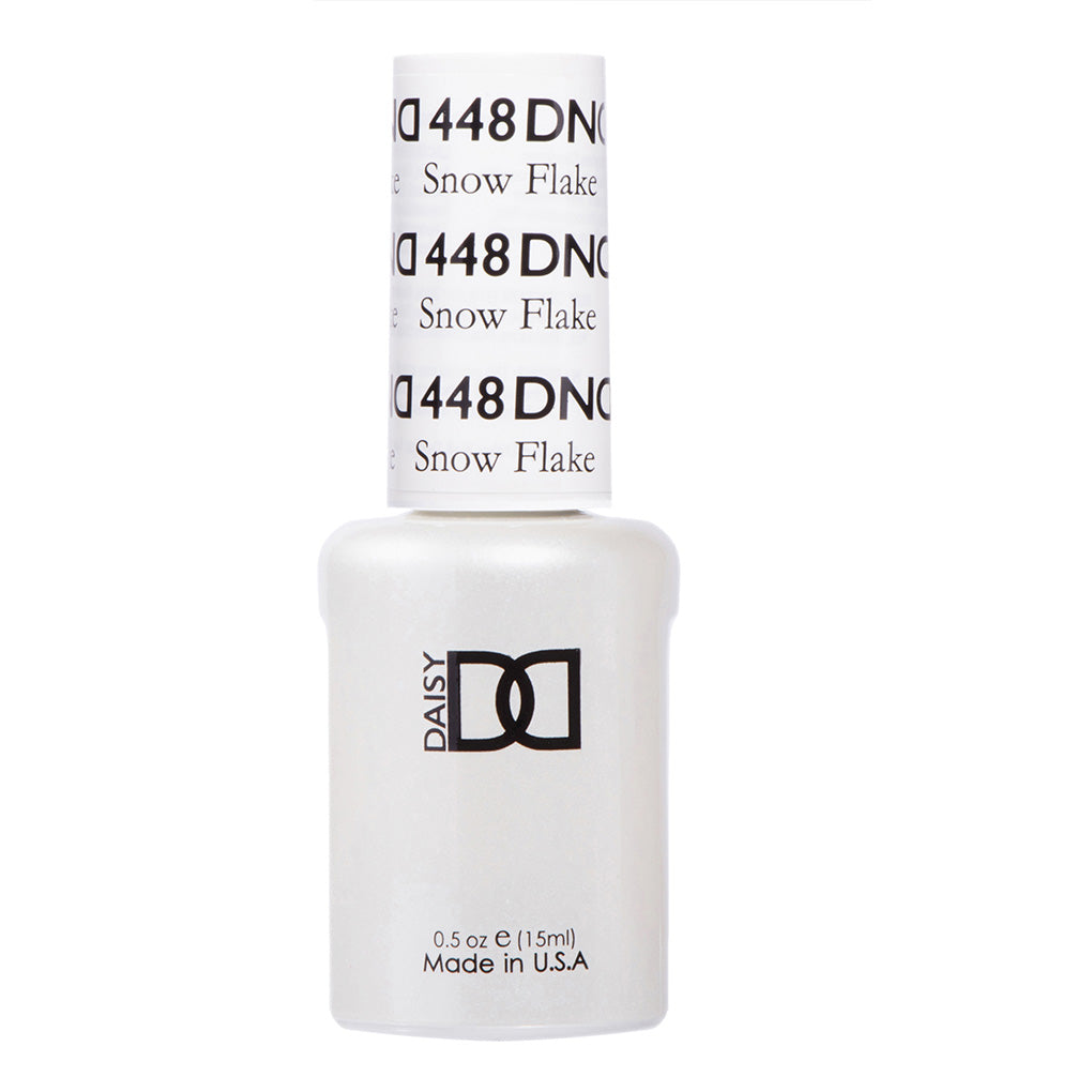 DND Gel Nail Polish Duo - 448 White Colors - Snow Flake
