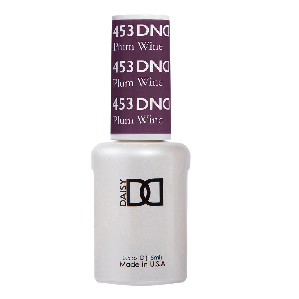 DND Gel Nail Polish Duo - 453 Purple Colors - Plum Wine