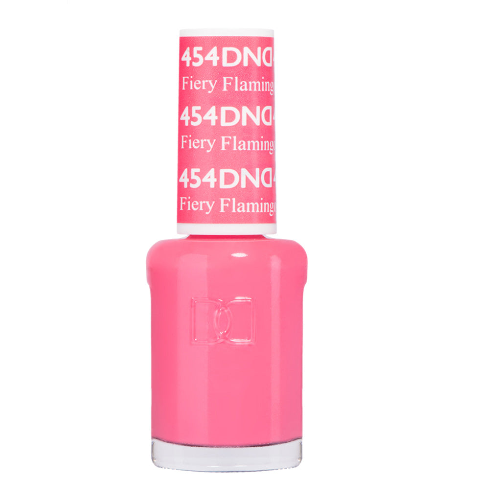 DND Gel Nail Polish Duo - 454 Pink Colors - Fiery Flamingo