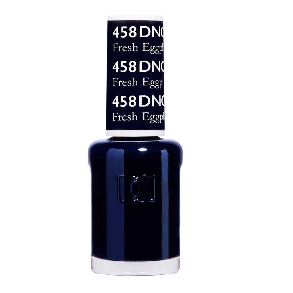 DND Gel Nail Polish Duo - 458 Blue Colors - Fresh Eggplant