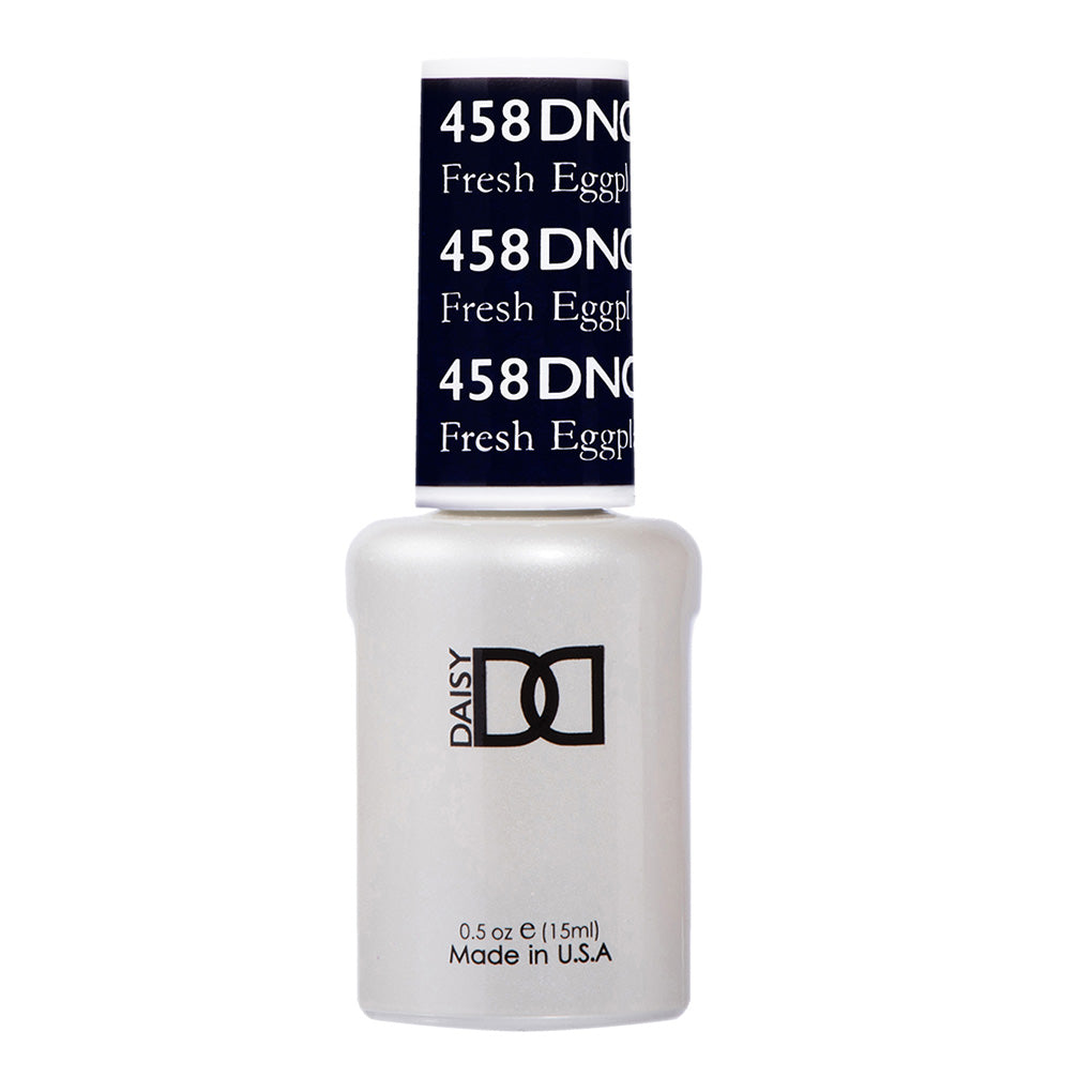 DND Gel Nail Polish Duo - 458 Blue Colors - Fresh Eggplant