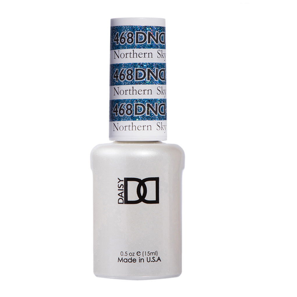 DND Gel Nail Polish Duo - 468 Blue Colors - Northern Sky