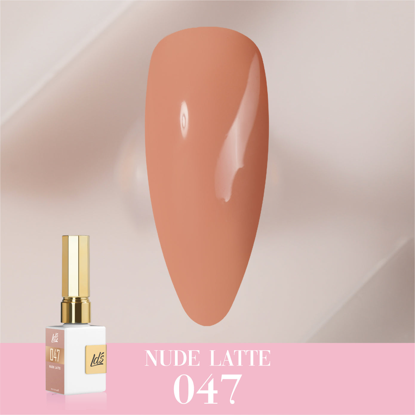 LDS Color Craze Collection - 047 Nude Latte - Gel Polish 0.5oz