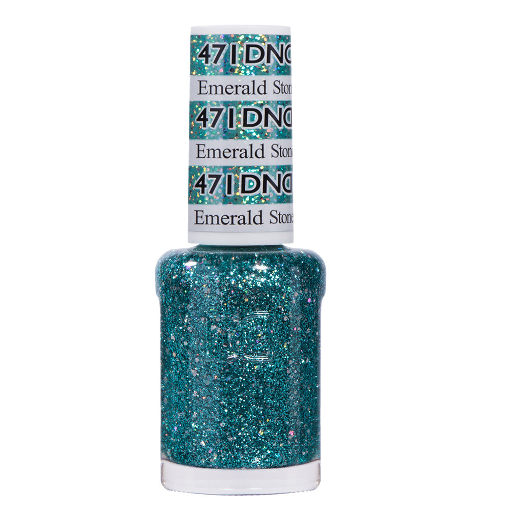 DND Gel Nail Polish Duo - 471 Blue Colors - Emerald Stone