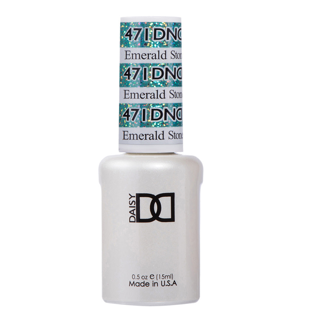 DND Gel Nail Polish Duo - 471 Blue Colors - Emerald Stone