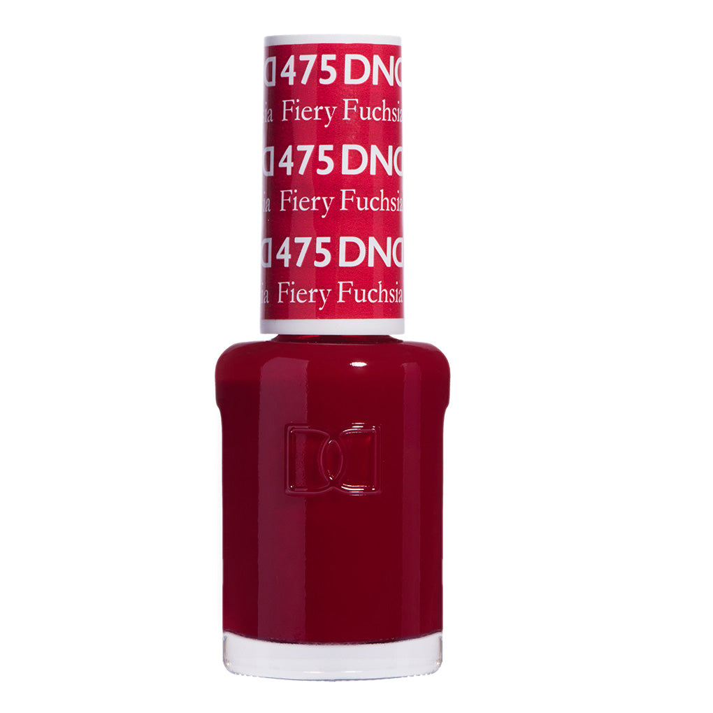 DND Gel Nail Polish Duo - 475 Red Colors - Fiery Fuchsia