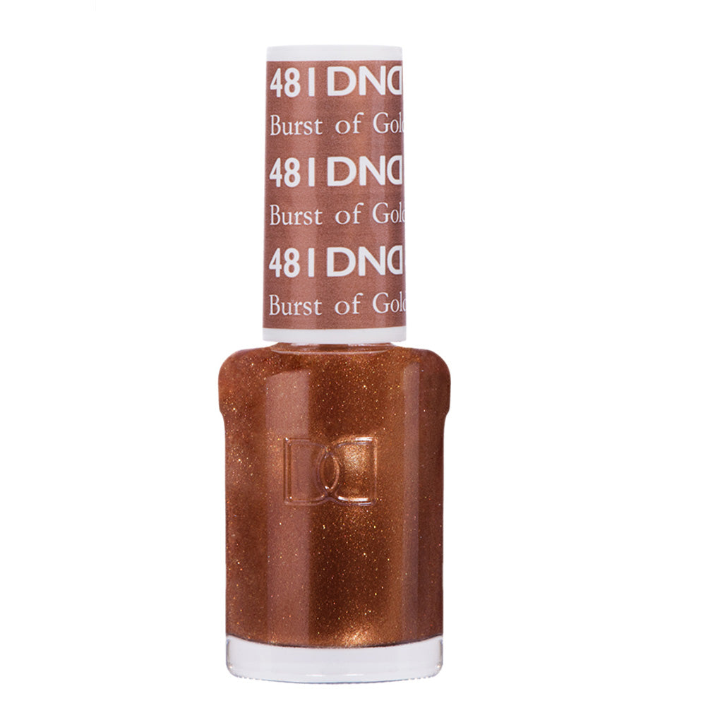 DND Gel Nail Polish Duo - 481 Gold Colors - Burst of Gold