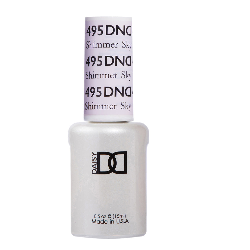 DND Gel Nail Polish Duo - 495 Purple Colors - Shimmer Sky