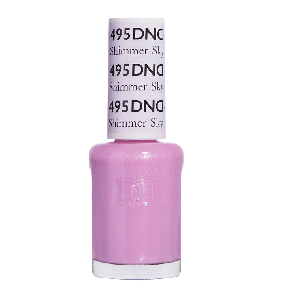 DND Gel Nail Polish Duo - 495 Purple Colors - Shimmer Sky