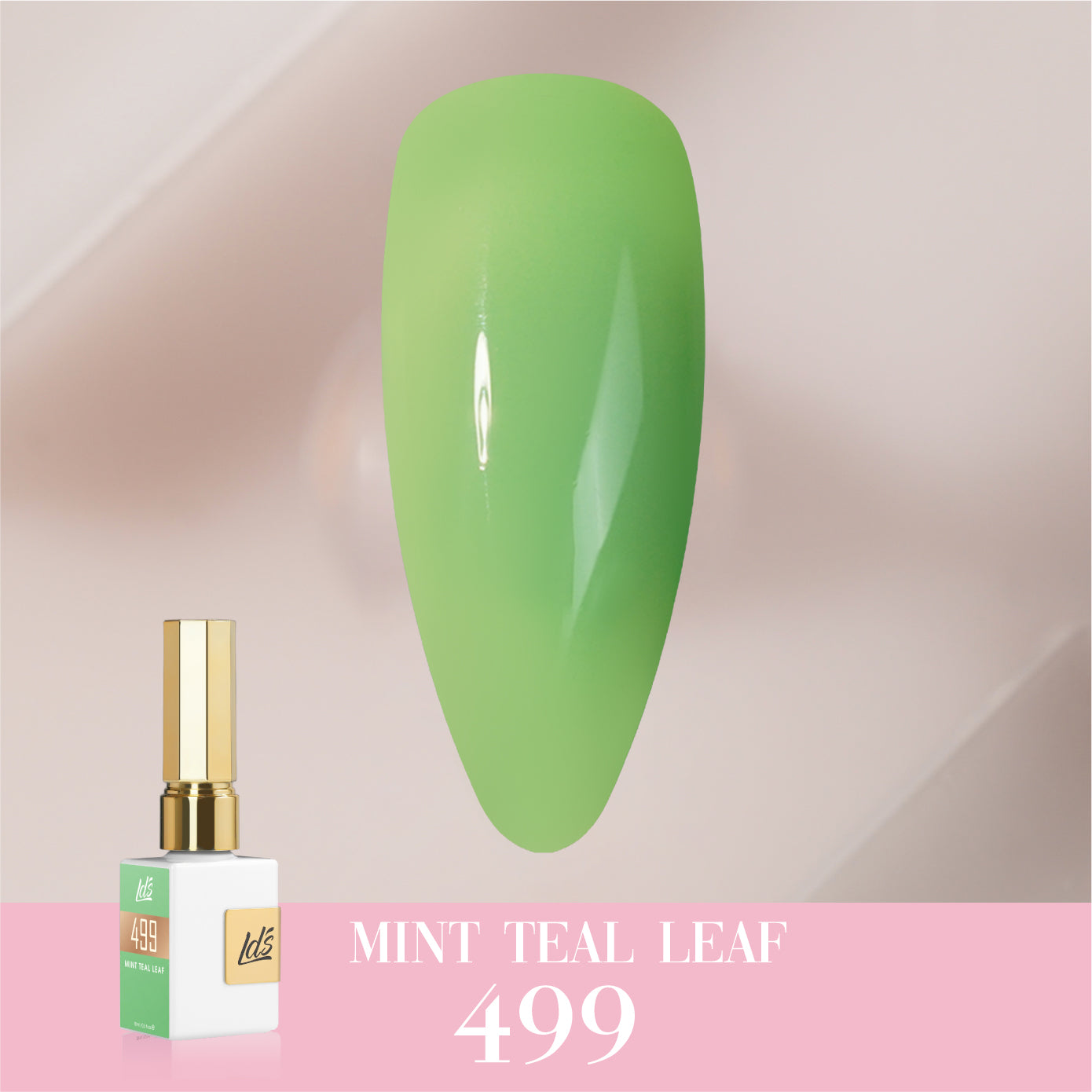 LDS Color Craze Collection - 499 Mint Teal Leaf - Gel Polish 0.5oz