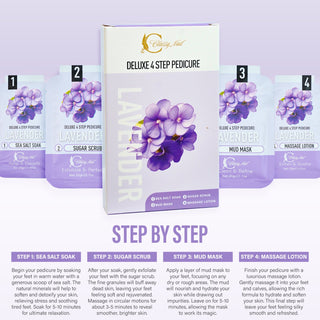 Classy Nail - Deluxe 4 Steps Pedicure x100 Boxes - Lavender