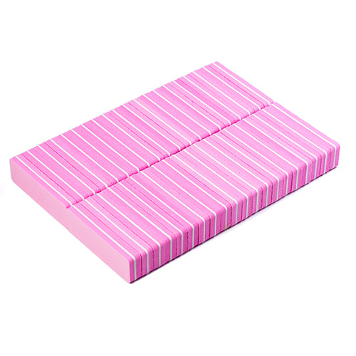 40pcs Long Double-sided Sanding Buffer - Pink
