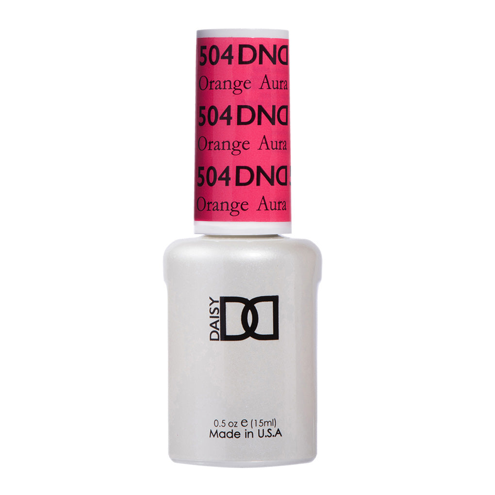 DND Gel Nail Polish Duo - 504 Pink Colors - Orange Aura