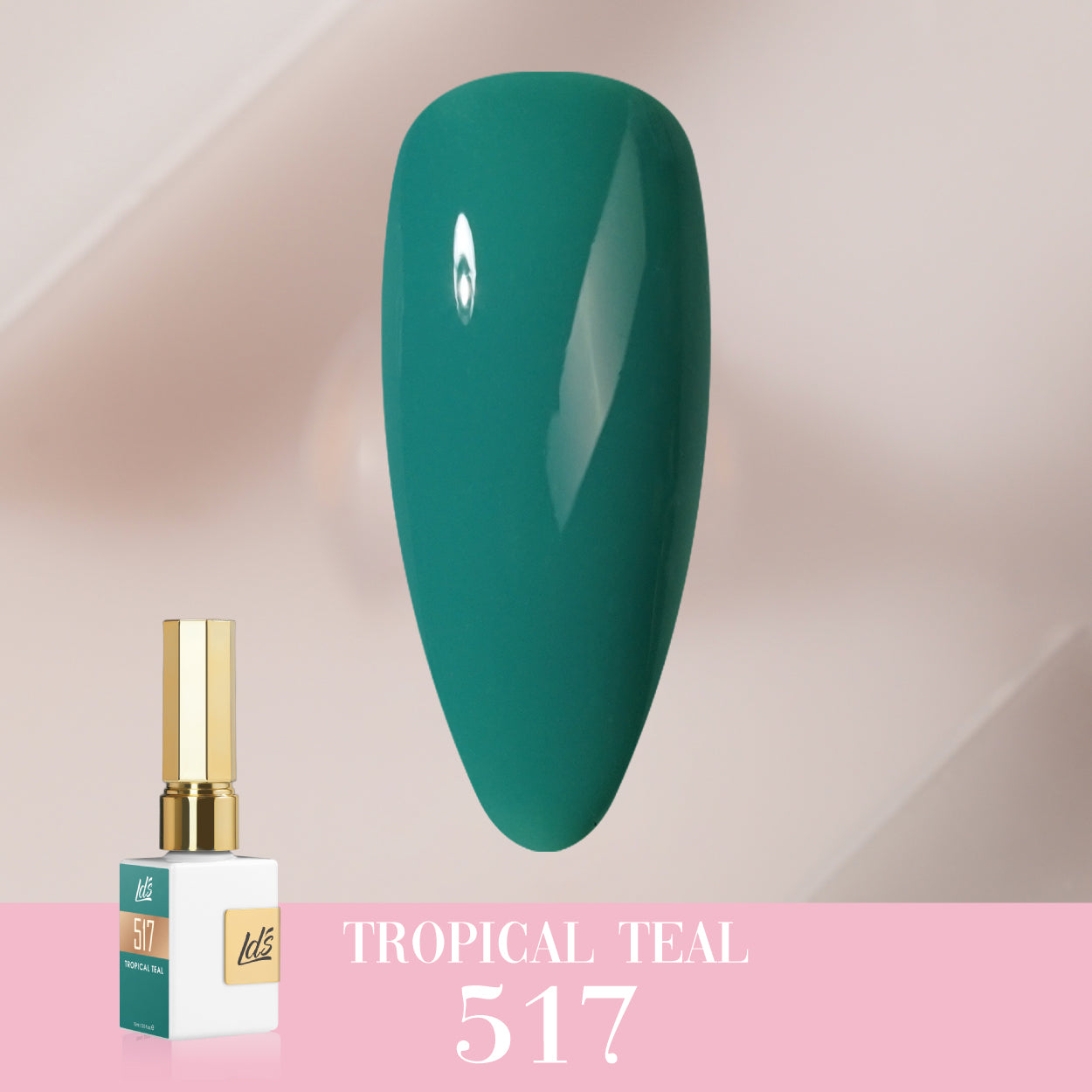 LDS Color Craze Collection - 517 Tropical Teal - Gel Polish 0.5oz