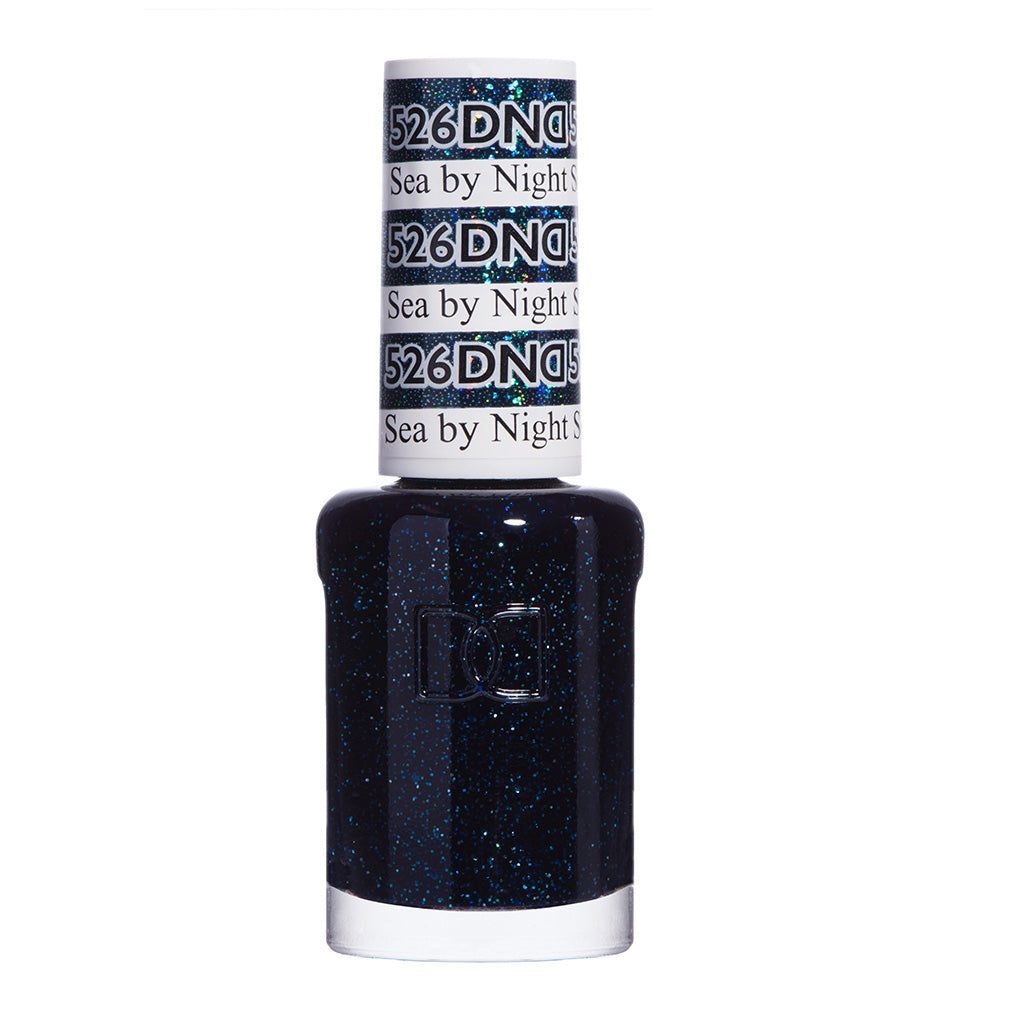 DND Gel Nail Polish Duo - 526 Glitter Colors - Sea by Night