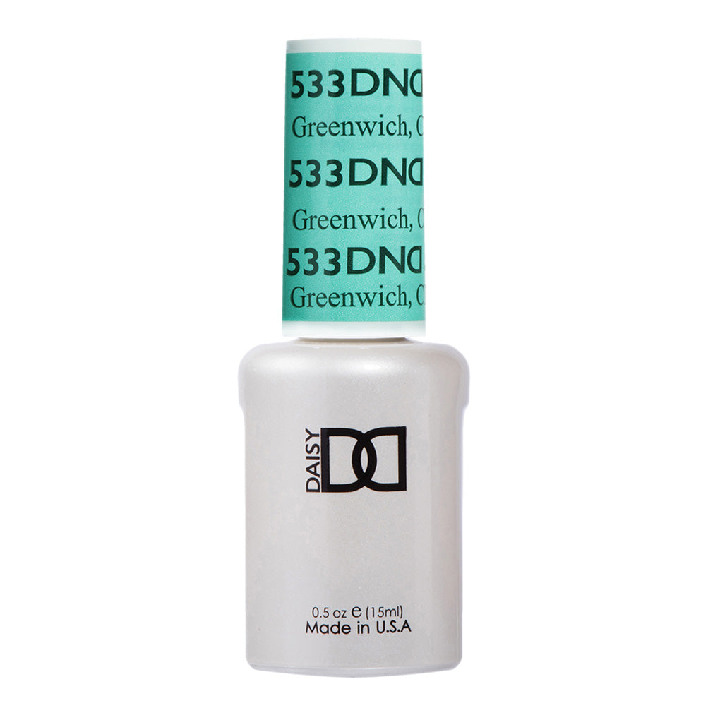 DND Gel Nail Polish Duo - 533 Green Colors - Greenwich, CN