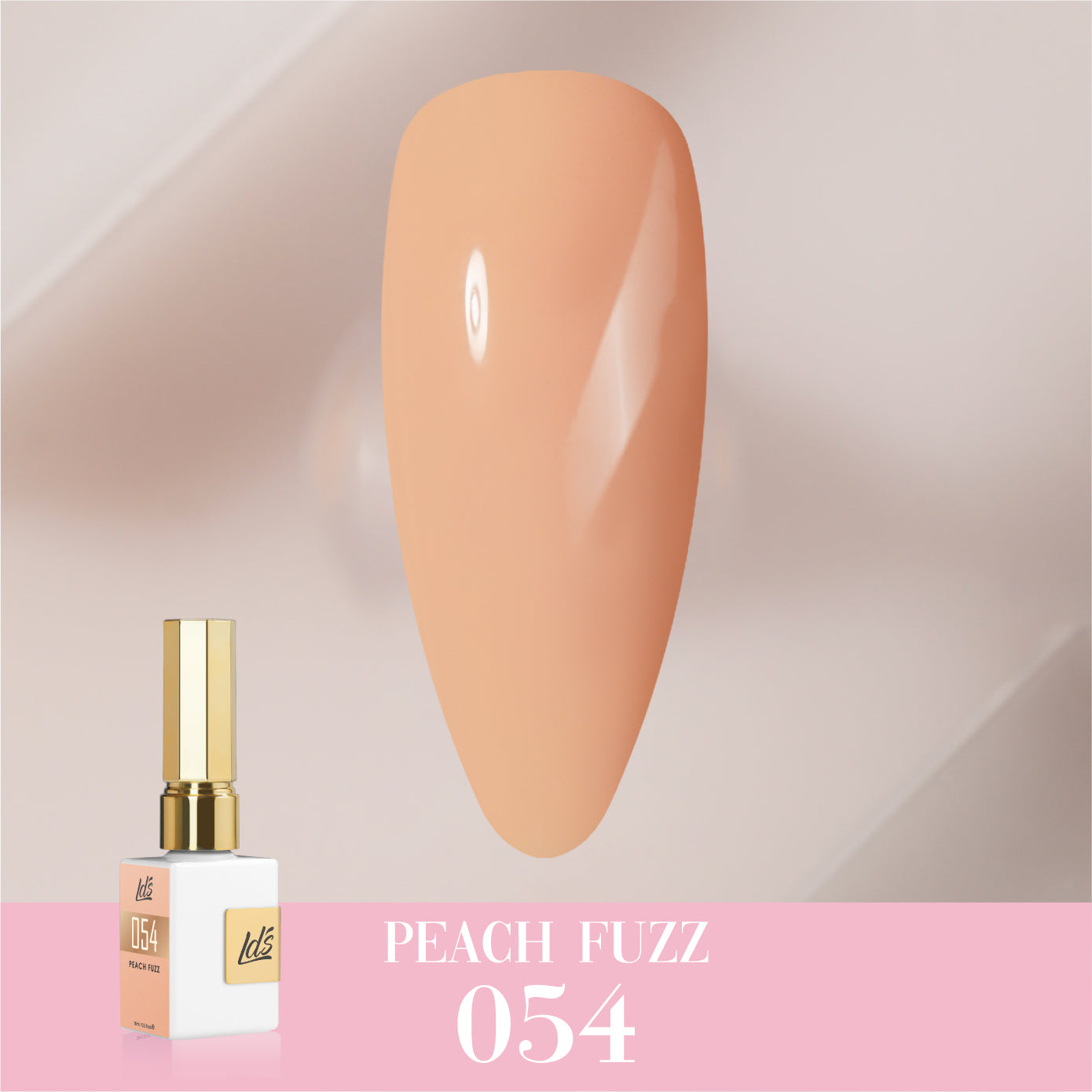 LDS Color Craze Collection - 054 Peach Fuzz - Gel Polish 0.5oz