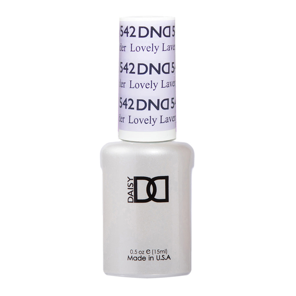 DND Gel Nail Polish Duo - 542 Purple Colors - Lovely Lavender