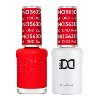 DND Gel Nail Polish - 563 DND Red
