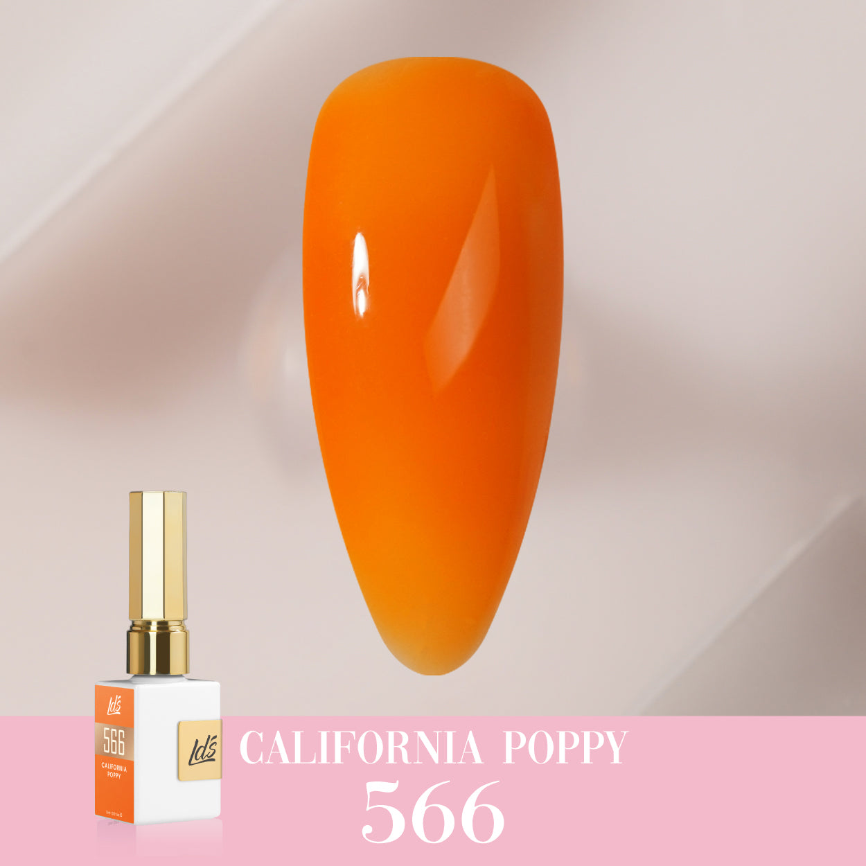 LDS Color Craze Collection - 566 California Poppy - Gel Polish 0.5oz