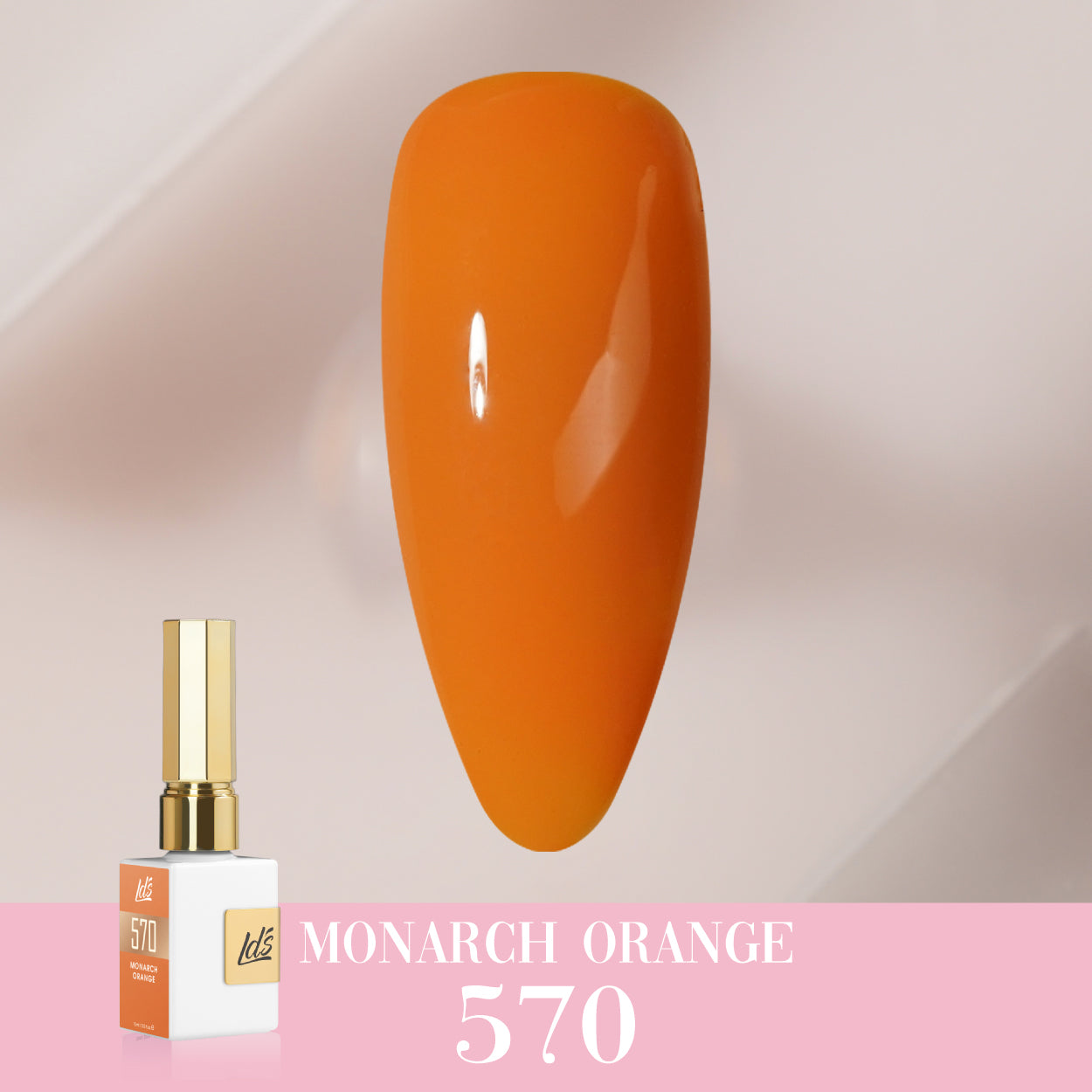 LDS Color Craze Collection - 570 Monarch Orange - Gel Polish 0.5oz