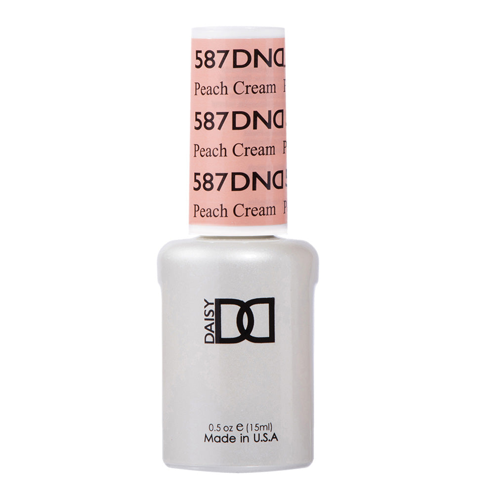DND Gel Nail Polish Duo - 587 Neutral Colors - Peach Cream
