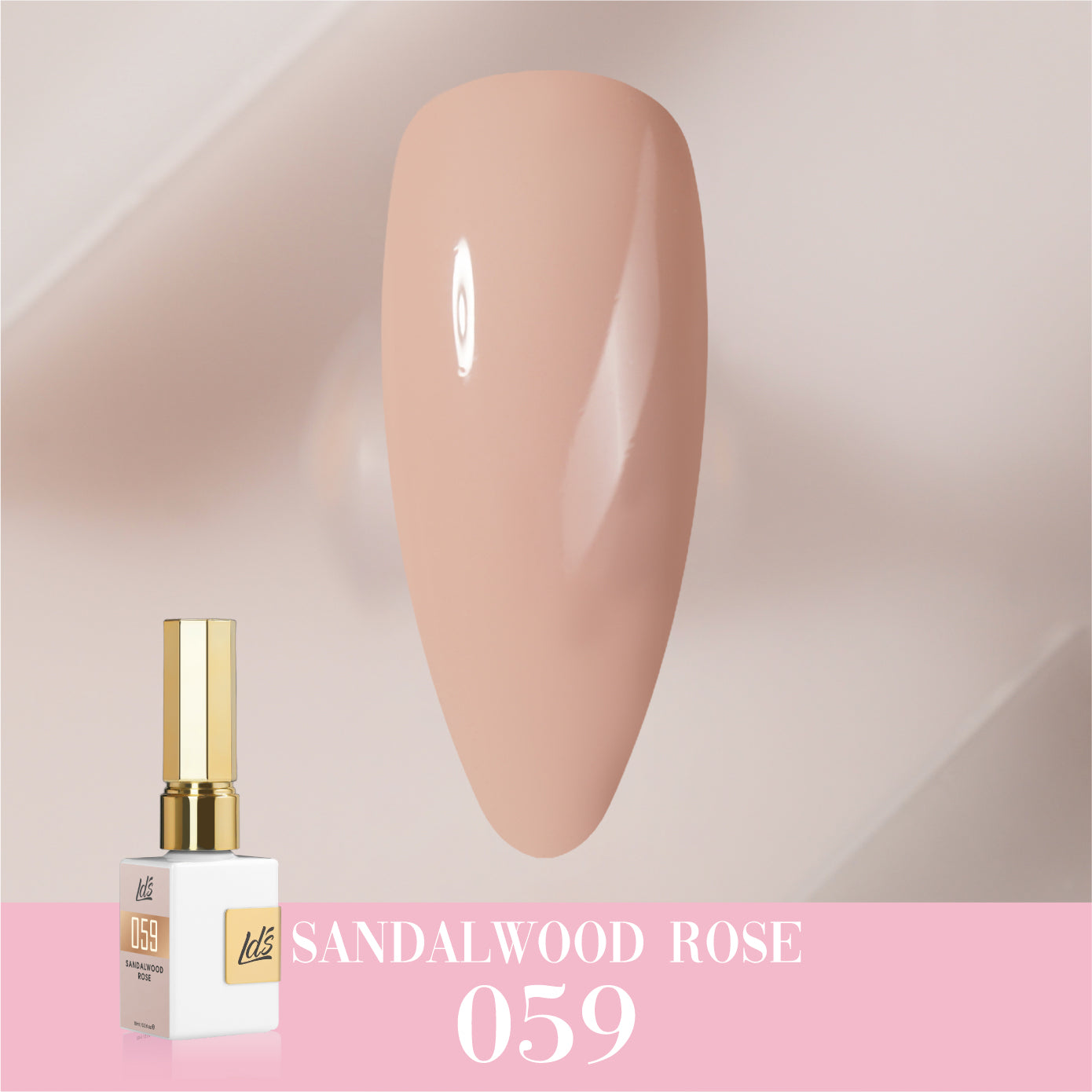 LDS Color Craze Collection - 059 Sandalwood Rose - Gel Polish 0.5oz