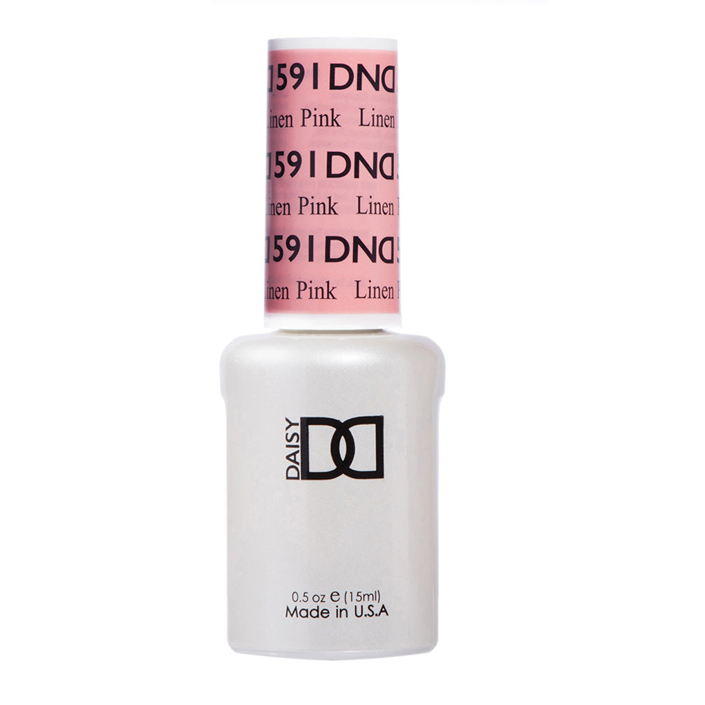 DND Gel Nail Polish Duo - 591 Pink Colors - Linen Pink